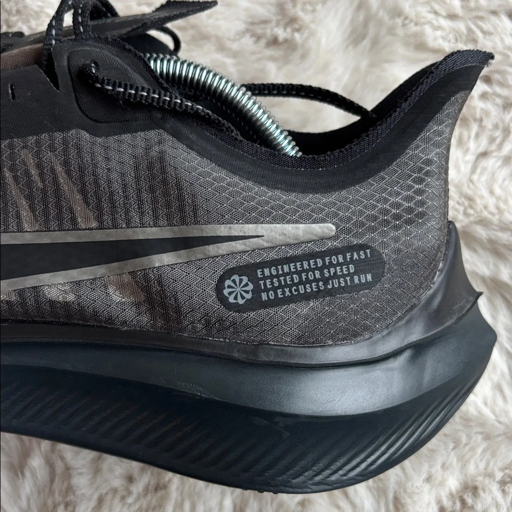 Nike‎ Zoom Gravity Black Anthracite size 13 mesh air running shoes